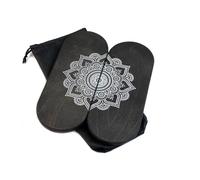 Sadhu Board With Galvanic Dynamic Nails for Yoga Practice - Handmade Wooden Relaxation Board for Acupuncture Massage, Standing on Feet - Yoga Gift (Nails 0.31 Inch, 8mm)