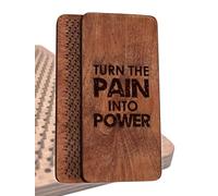 Sadhu board, Wooden Yoga Board for Acupressure and Meditation with Nails for Deep Tissue Massage, Acupuncture Massage, Nails Distance 0.39 In (10 mm) (oak1, 0.39)