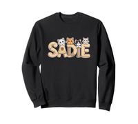 Sadie Cat Trees - Personalized Cute Name Word Art Sweatshirt