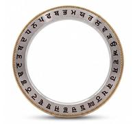 Sadigali Sikh Kada with Gurmukhi Engraving Both Sides Stainless Steel Brass Kara 12mm Wide 120g Heavy Punjabi Khalsa Bangle, Inner Diamater 6.5 cm, Stainless Steel, no gemstone