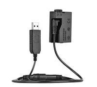 Sadkyer -E8 Dummy Battery with DC Power Bank USB Adapter Cable Replacement for LP-E8 for 550D 600D 650D 700D DSLR Cameras