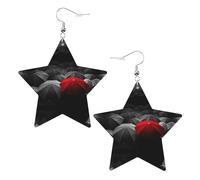 Sadness Stormy Day Umbrellas Leather Star Shaped Earrings Fashion Accessories Lightweight Festivals Parties Everyday Life