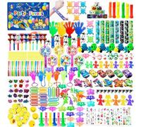 Sadodo Kids Party Bag Fillers,Pack 200PCS Favour Toy Assortment,Clap Hands,Slap Bands,Paper Clip,Plane,Cars,Birthday Christmas New Year Bag Toys for Boys Girls,Lucky Dip Prizes Gift A1004