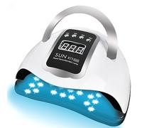 Sadodo LED UV Nail Lamp,Gel Nail Polish Light Curing Dryer with 66 LEDs, 4 Timer Settings, LCD Touch Screen, Portable Handle & Removable Base for Fingernail & Toenail,Professional Nail Salon
