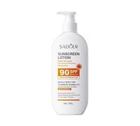 SADOER Whitening Sunscreen Cream, SPF 90+ P UVA & UVB Protection, with Aloe & Vitamin E, 50g (Sunscreen lotion 220ml)