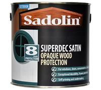 Sadolin 5 Litre Superdec Satin Opaque Woodstain Superwhite