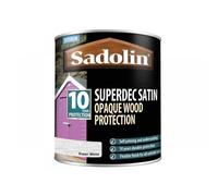 Sadolin Superdec Opaque Wood Protection Super White Satin 1 litre