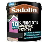 Sadolin Superdec Opaque Wood Protection 1 litre - Black Satin