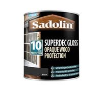 Sadolin 5028853 Superdec Opaque Wood Protection Black Gloss 1 Litre Sad5028853