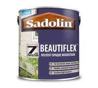 Sadolin Beautiflex Solvent Opaque Woodstain, 2.5L, Surrender B6800L, Solvent Opaque Woodstain