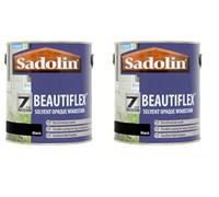 Sadolin Beautiflex Solvent Opaque Woodstain Black 2.5L Pack Of 2