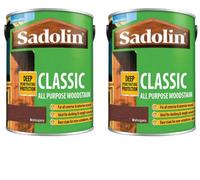 Sadolin Classic Wood Protection Mahogany 5L Pack Of 2
