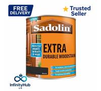 Sadolin Extra Durable Ebony Woodstain Exterior Doors Windows - ORIGINAL