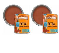 Sadolin Extra Woodstain Redwood 500Ml Pack Of 2