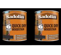 Sadolin Quick Dry Woodstain Ebony 2.5L Pack Of 2