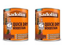 Sadolin Quick Drying Woodstain Teak 1L Pack Of 2