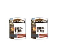 Sadolin Shed & Fence Woodstain Grey Shadow 5L Pack Of 2