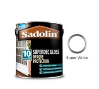 Sadolin Superdec Gloss Opaque Wood Protection - Super White - 5L