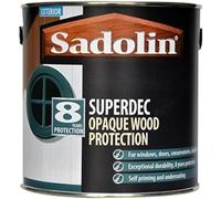 Sadolin Superdec Opaque Wood Protection Super White Gloss 1 litre