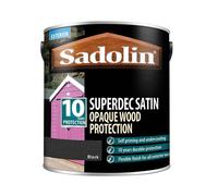 Sadolin Superdec Opaque Wood Protection Black Satin 2.5 litre