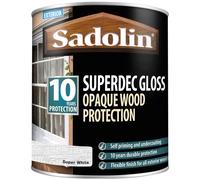 Sadolin Superdec Opaque Wood Protection Super White Gloss 1 litre