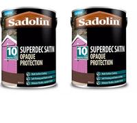 Sadolin Superdec Opaque Wood Protection Walnut 5L Pack Of 2
