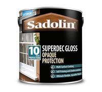 Superdec Gloss Opaque Wood Protection - Super White - 2.5L - Super White - Sadolin