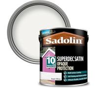 Sadolin Superdec Opaque Wood Protection Super White Satin 1 litre