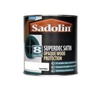 Sadolin Superdec Opaque Wood Protection Super White Satin 1 litre