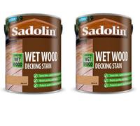 Sadolin Wet Wood Decking Stain Natural 2.5L Pack Of 2