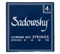 Sadowsky Blue Label SBF 40 Stainless Steel Flatwound 40-100 Electric Bass Guitar Strings