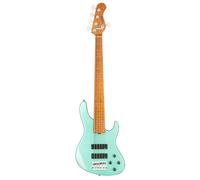 Sadowsky MetroExpress 24-5 Modern Roasted Maple Solid Sage Green Metallic High Polish 5-string bass guitar with gig bag