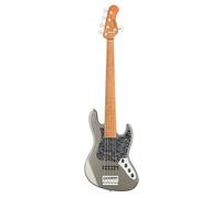 Sadowsky MetroExpress Hybrid P/J Bass Roasted Maple Solid Silver Metallic High Polish 5-string bass guitar