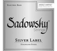 Sadowsky Silver Label Bass String Set, Stainless Steel, Taperwound, Extra Long Scale (35 Inches) - 6-String, .032-.130