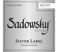 Sadowsky Silver Label Bass String Set, Stainless Steel, Taperwound, Long Scale (34 Inches) - 5-String, .040-.125