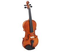 SADPRKR 3/4 Durable Acoustic Violin Color Natural/Black Fiddle for Violin Beginner with Case & Bow & Rosin