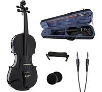 SADPRKR 4/4 Black Ebony Metallic Black with Acoustic/Electric Violin