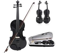SADPRKR 4/4 Full Size Acoustic Violin For Beginners Colored Solid Wood Violin With Carrying Case Stringed Instrument 4/4-dark blue