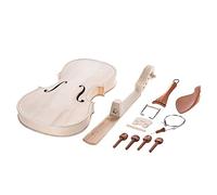 SADPRKR 4/4 Full Size Violin DIY Kit Natural Solid Wood Acoustic Violin Fiddle Kit with EQ Spruce Top Maple Fingerboard