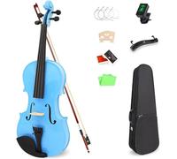 SADPRKR 4/4 Violin Set Full size Adult Violin Beginner Set, Shoulder Holder, Luo Qin, Bow, Tuner, Additional Bridge Strings