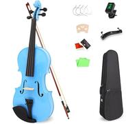 SADPRKR 4/4 Violin Set Full size Adult Violin Beginner Set, Shoulder Holder, Luo Qin, Bow, Tuner, Additional Bridge Strings
