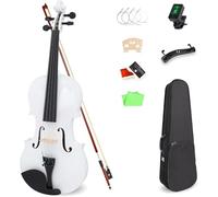SADPRKR 4/4 Violin Set Full size Adult Violin Beginner Set, Shoulder Holder, Luo Qin, Bow, Tuner, Additional Bridge Strings