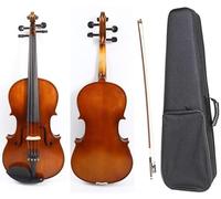 SADPRKR 4 String Viola Maple Wood Back with Spruce Wood Top Ebony Wood Fingerboard & Tailpiece & Chin Rest Full size Viola with Case and Bow