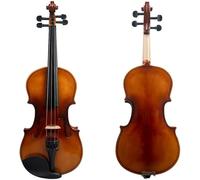 SADPRKR Acoustic Violin Fiddle 4/4 Wood Handcrafted Beginner Violin Kit W/Carrying Case Bow Bridge