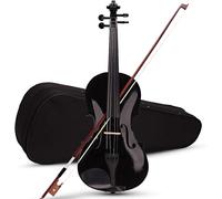 SADPRKR Acoustic Violin Set,Beginner Violin Vintage Solid Wood Violin Starter Kit with Carrying Case,Bow and Rosin