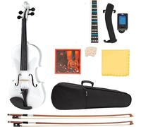 SADPRKR Beginners and children use full-size violins. Students use solid wood spruce stringed instruments with hard shells, extra bows, extra strings, shoulder rests, and clip on mixers