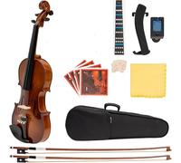 SADPRKR Beginners and children use full-size violins. Students use solid wood spruce stringed instruments with hard shells, extra bows, extra strings, shoulder rests, and clip on mixers