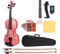 SADPRKR Beginners and children use full-size violins. Students use solid wood spruce stringed instruments with hard shells, extra bows, extra strings, shoulder rests, and clip on mixers