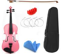 SADPRKR Beginners Pink Violin Solid Wood 4/4 Violin Violin Violin Instruments and Accessories Beginners Violin