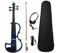 SADPRKR Electric Blue Violin 4/4 Mute Suitable For Students, Beginners, Adults Full Size Violin